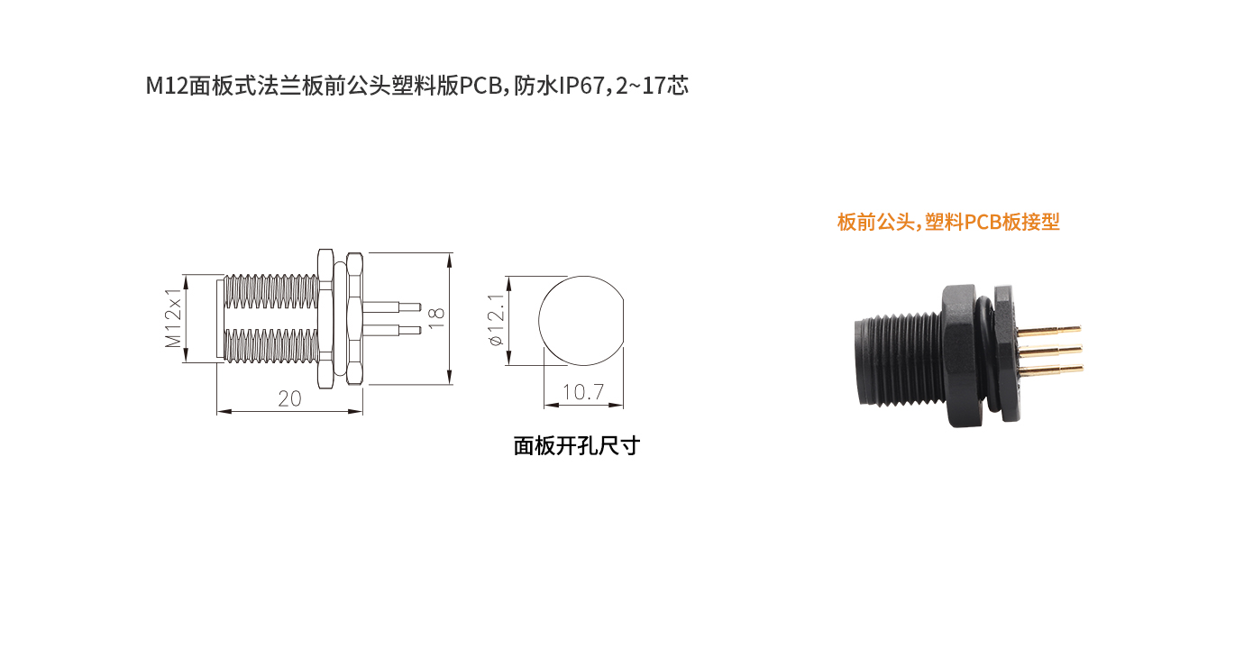 M12板前公頭 